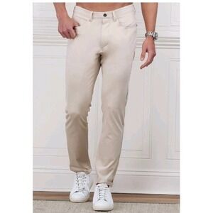 Collars and Co CEO Tech Pull On Pants Stone Size 40/32 NWT $116 Retail